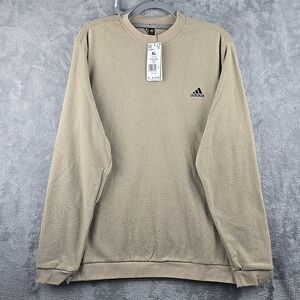 Adidas Core Crew Golf Sweater Mens Size XL Brown Crewneck Pullover Soft‎ NWT